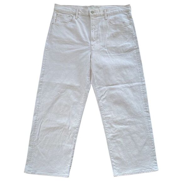 Mother Denim The Dodger Ankle Cream Straight Leg High Rise Jeans NWT Size 34 - Picture 3 of 9
